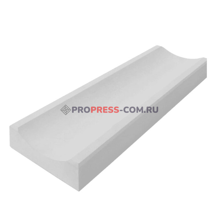 Фото 1 - Лоток Водоотливной ProPress 50х16х5 см (бетонный) Белый